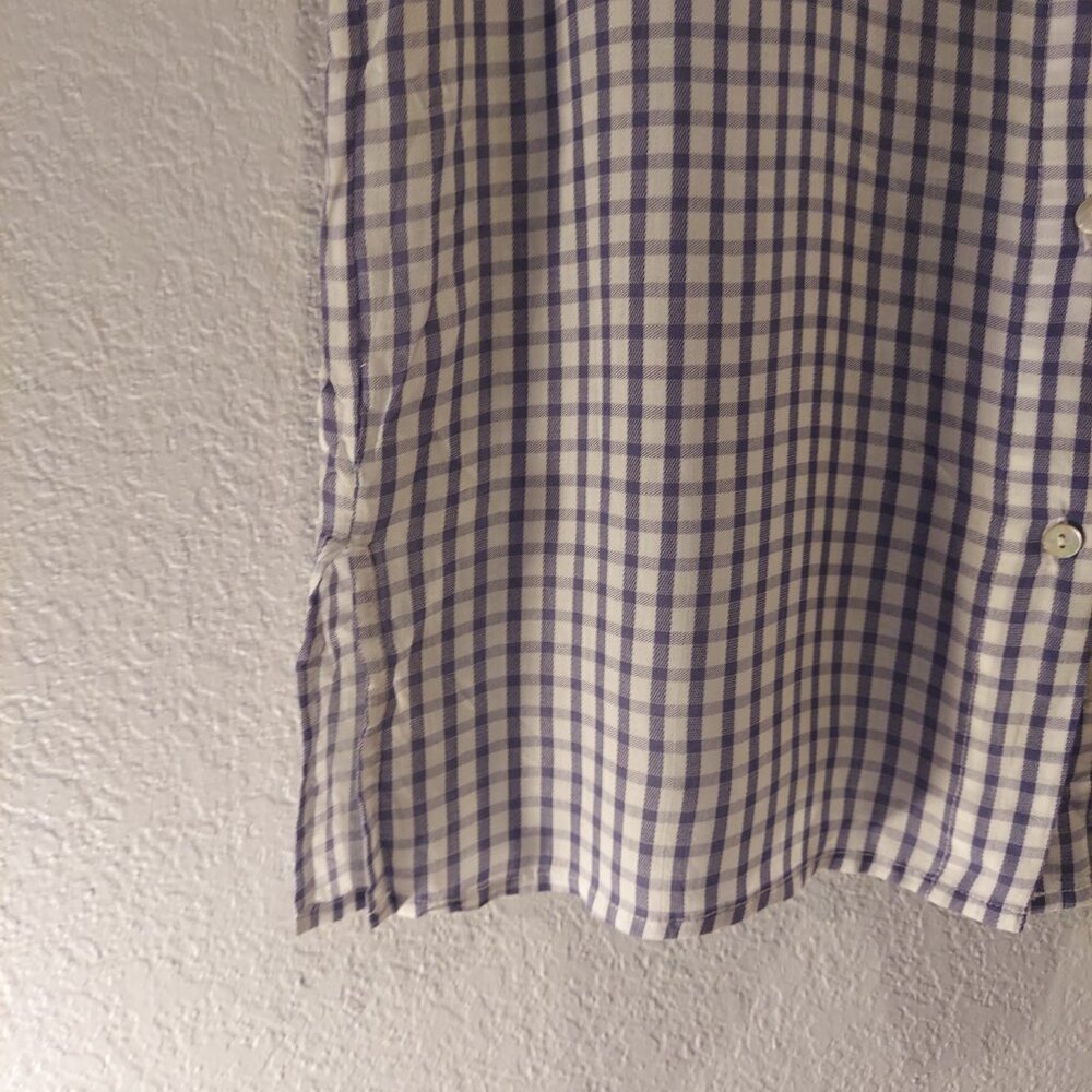 RAILS Blue & White Gingham Check Short Sleeve Button Down - Picture 8 of 10